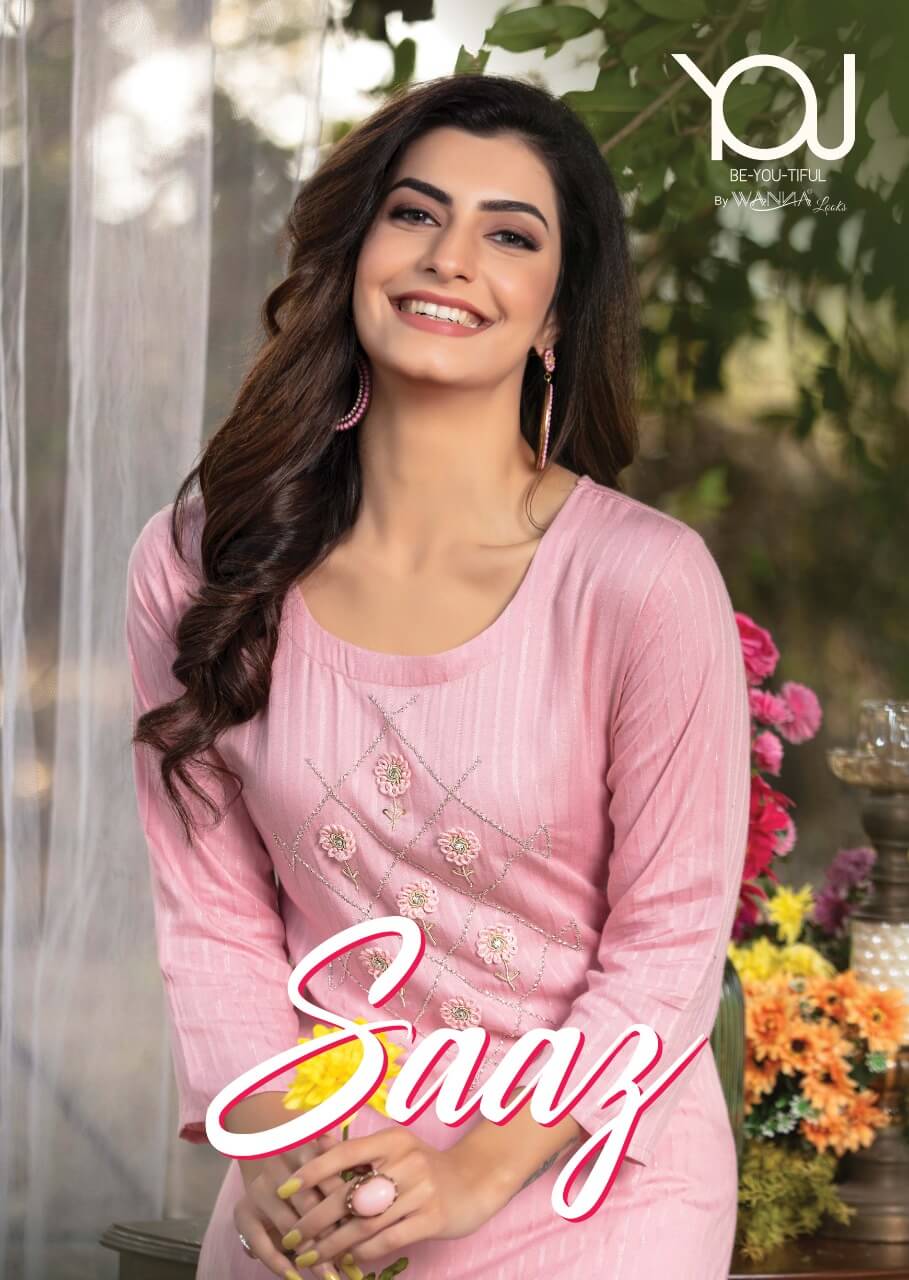 Wanna Saaz New Designer Fancy Ethnic Wear Kurti With Pant Collection